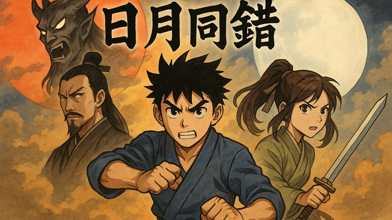 日月同错漫画一格一世界主视觉画面